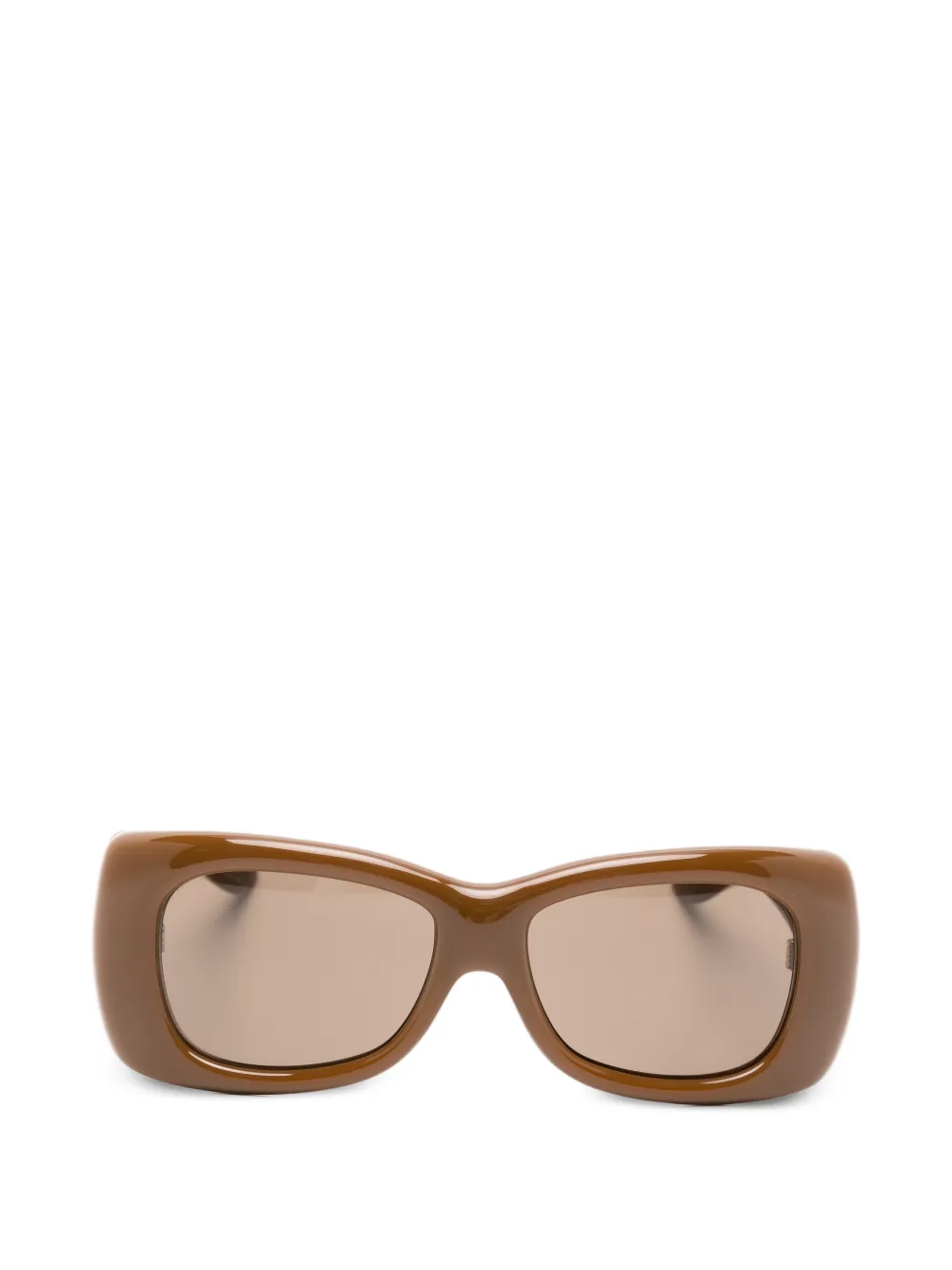 Saint Laurent Eyewear Howl Sonnenbrille mit eckigem Gestell - Braun