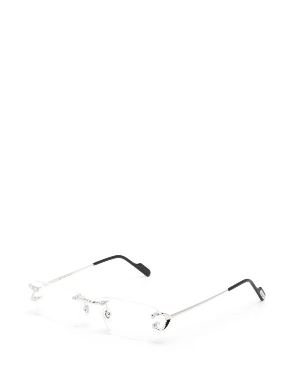 Cartier Eyewear Décor C リムレス サングラス | シルバートーン