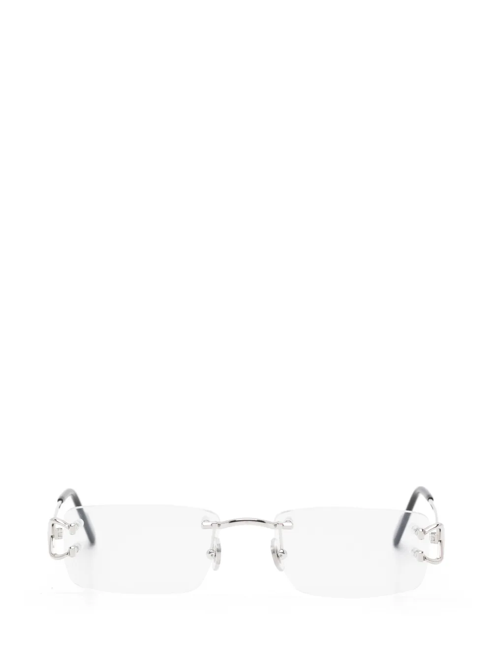 Cartier Eyewear Décor C rimless glasses - Argento