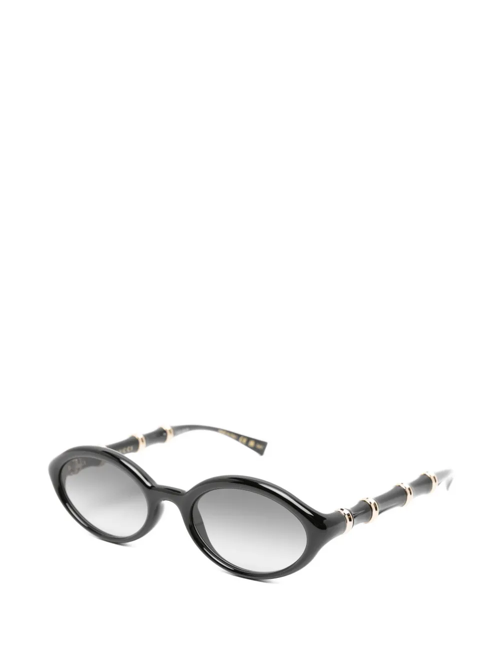 Gucci Eyewear Zonnebril met ovaal montuur Zwart