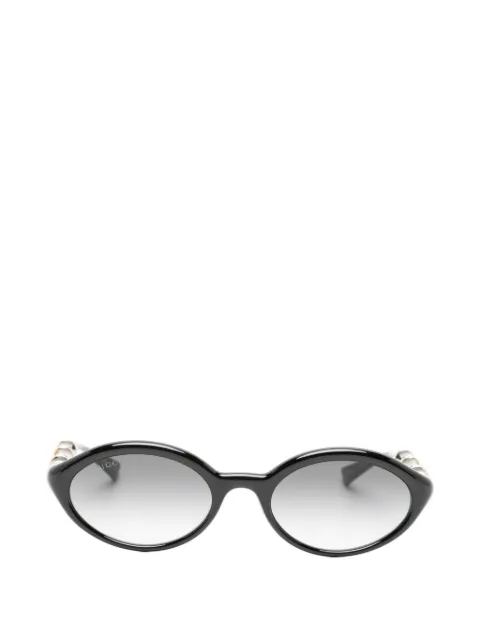 Gucci Eyewear Bamboo oval-frame sunglasses