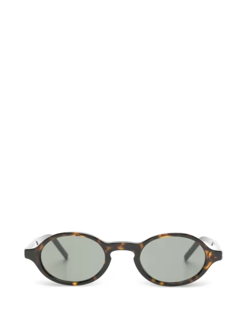 Saint Laurent Eyewear tortoiseshell-effect oval-frame sunglasses