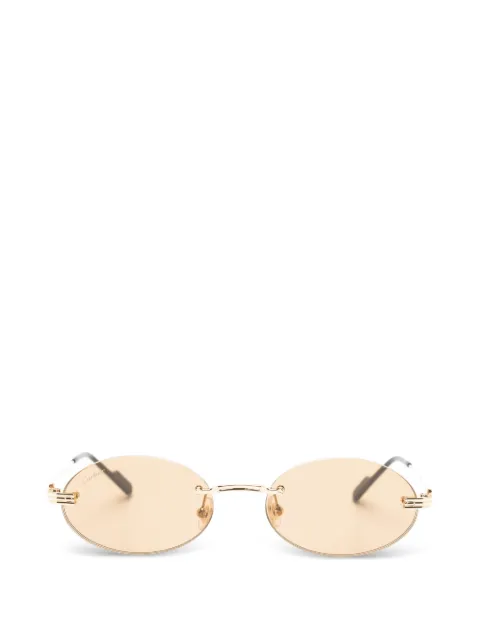 Cartier Eyewear rimless oval-frame sunglasses