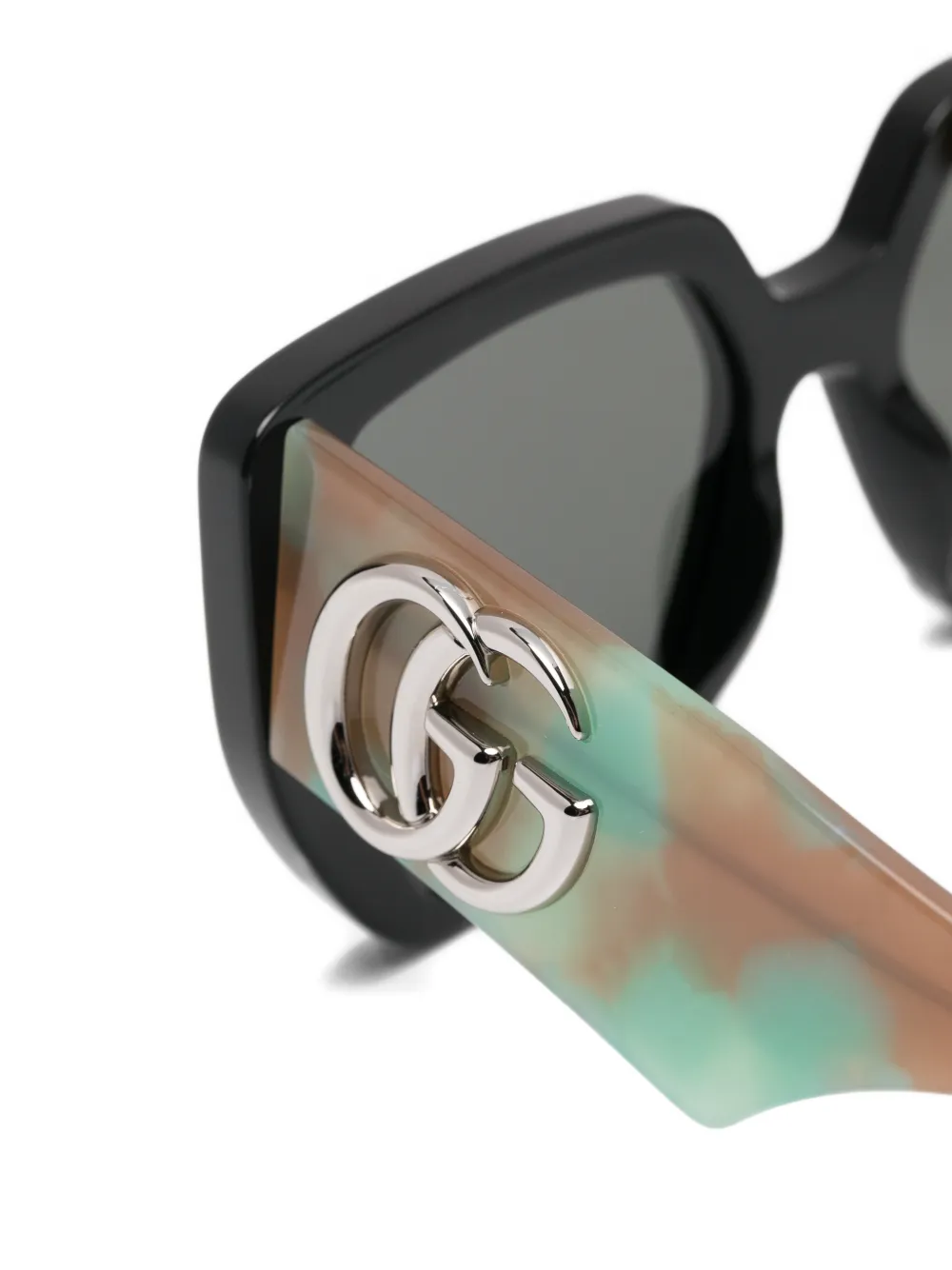 Gucci Eyewear Zonnebril met logodetail Zwart