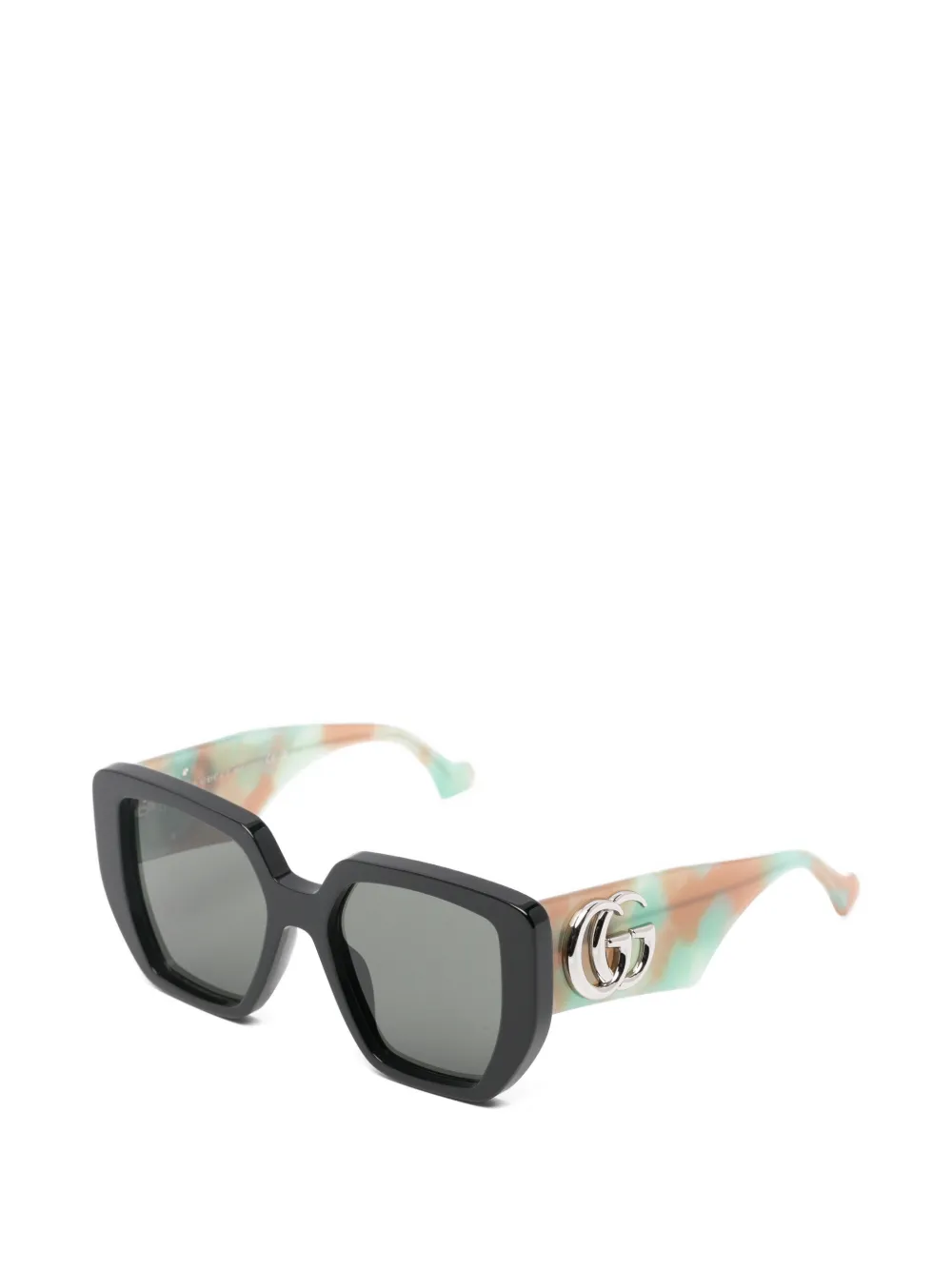 Gucci Eyewear Zonnebril met logodetail Zwart
