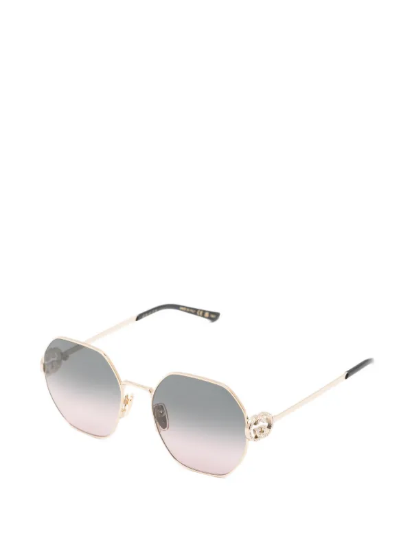 Gucci Eyewear インターロッキングG ビジュートリム サングラス