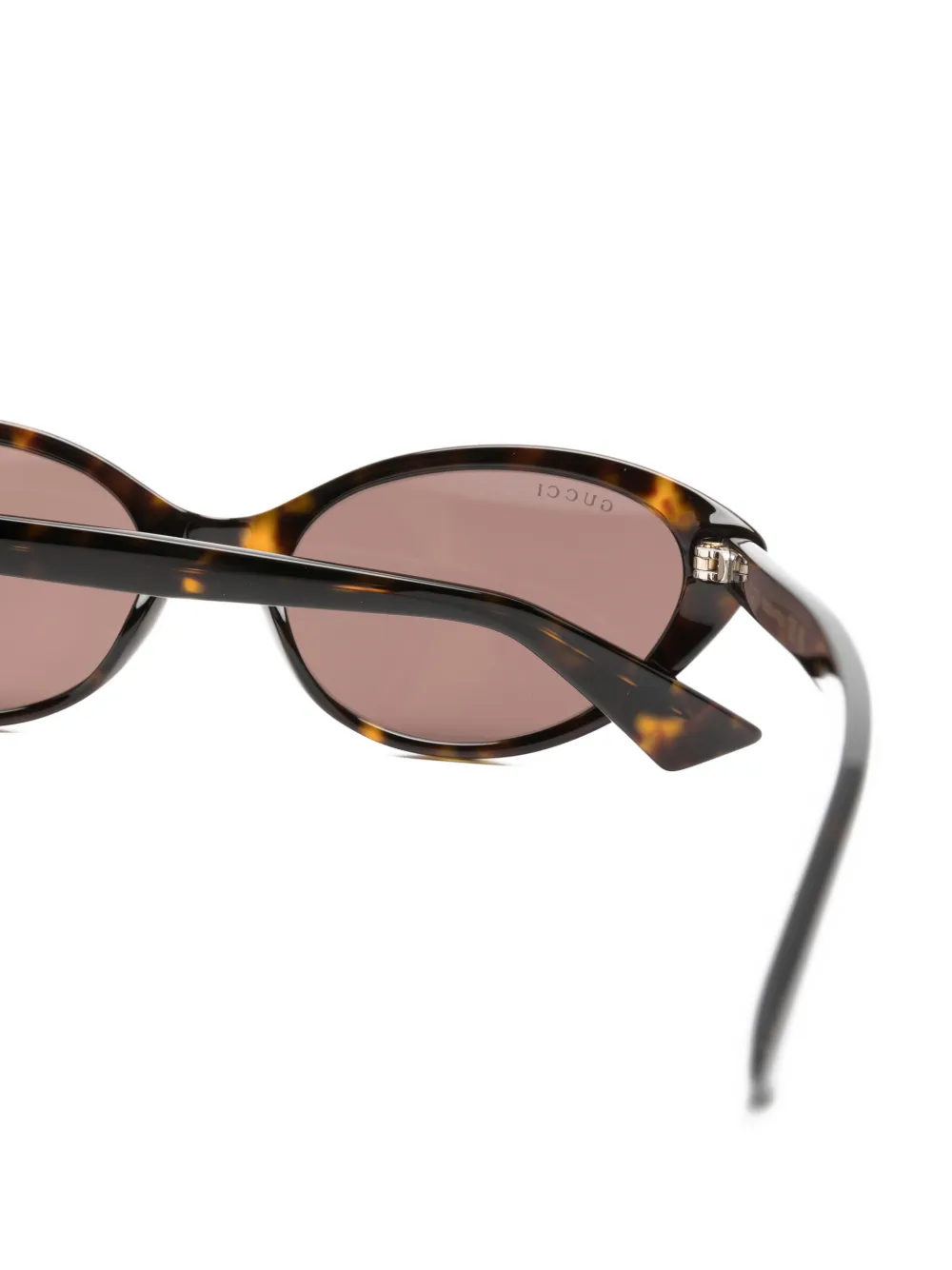 Gucci Eyewear Zonnebril met cat-eye montuur Bruin