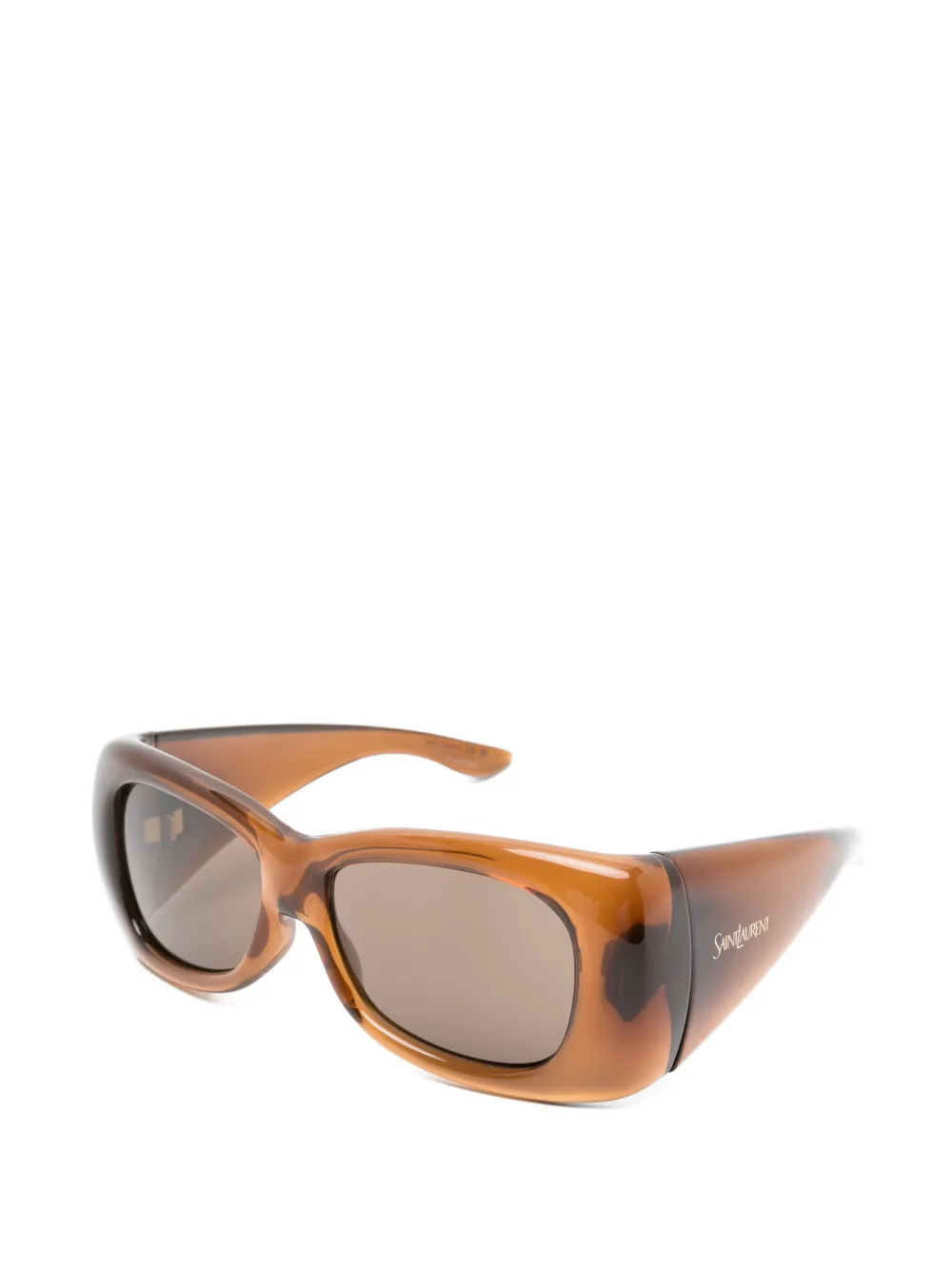 Saint Laurent Eyewear Howl zonnebril met vierkant montuur Bruin