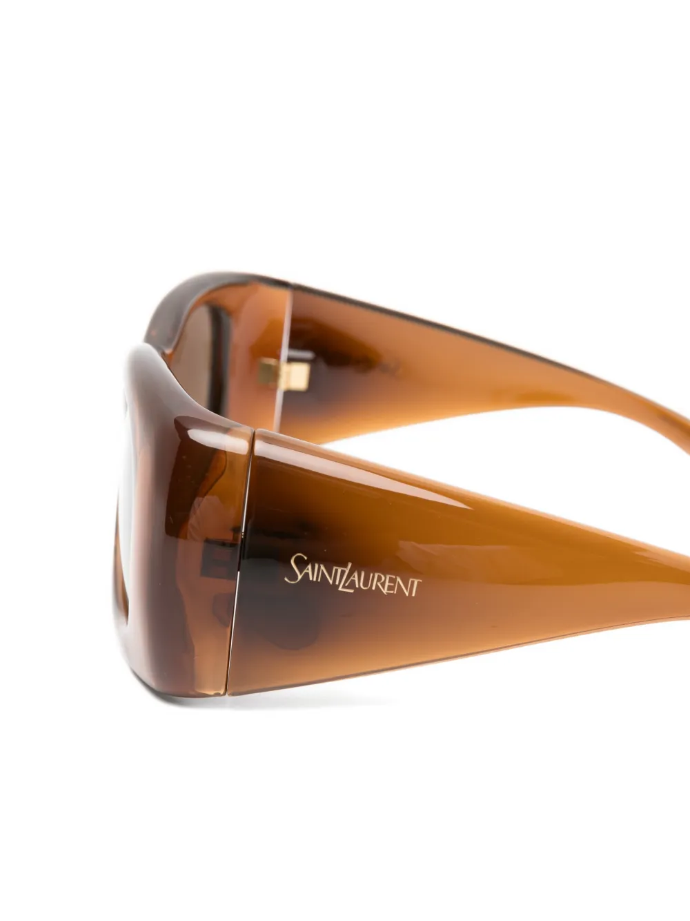 Saint Laurent Eyewear Howl zonnebril met vierkant montuur Bruin