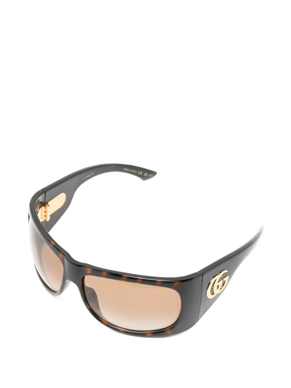 Gucci Eyewear GG zonnebril met schildpadschild-design Bruin