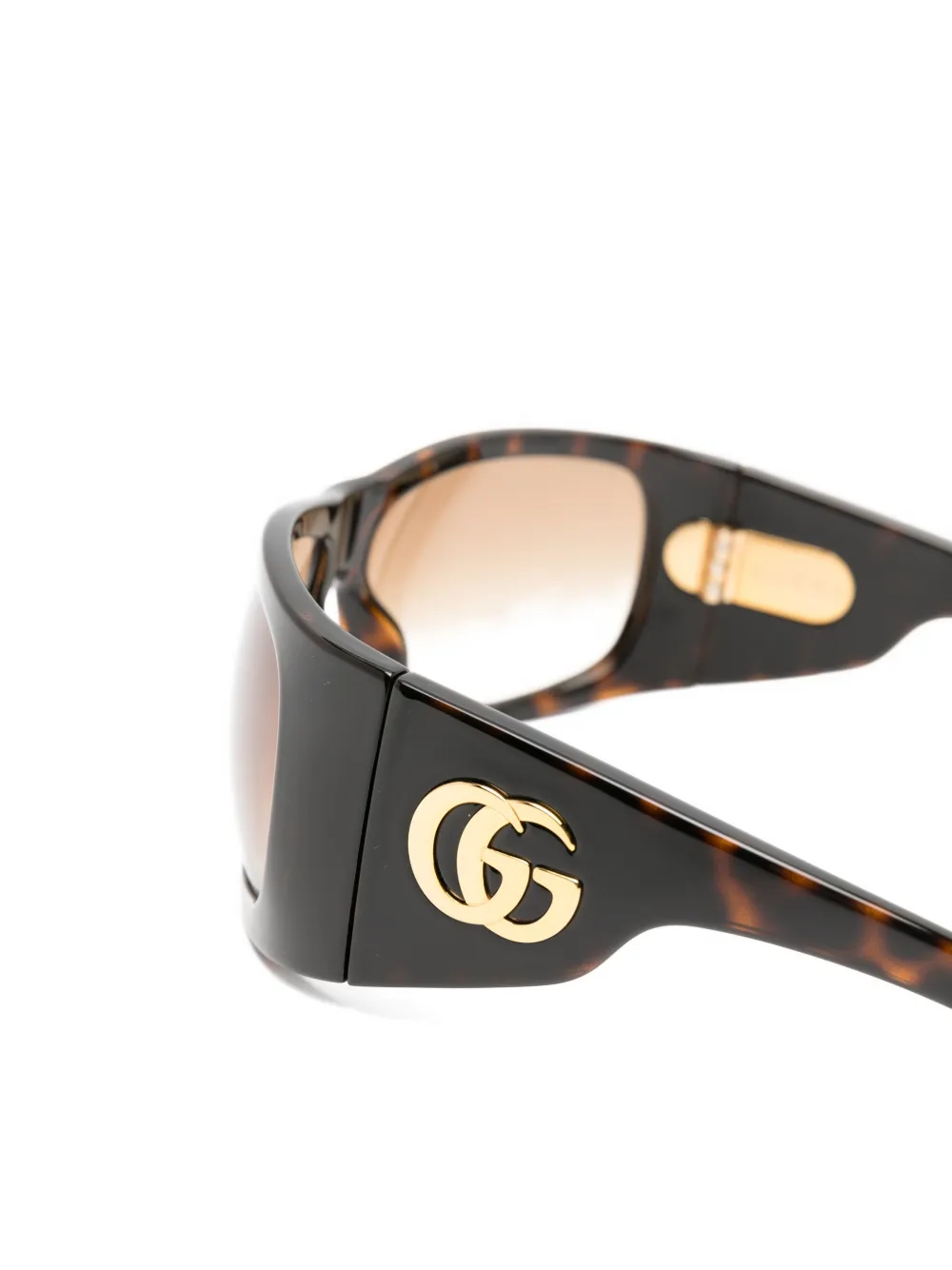Gucci Eyewear GG zonnebril met schildpadschild-design Bruin
