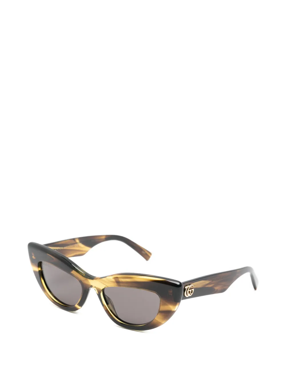 Gucci Eyewear Zonnebril met cat-eye montuur Bruin