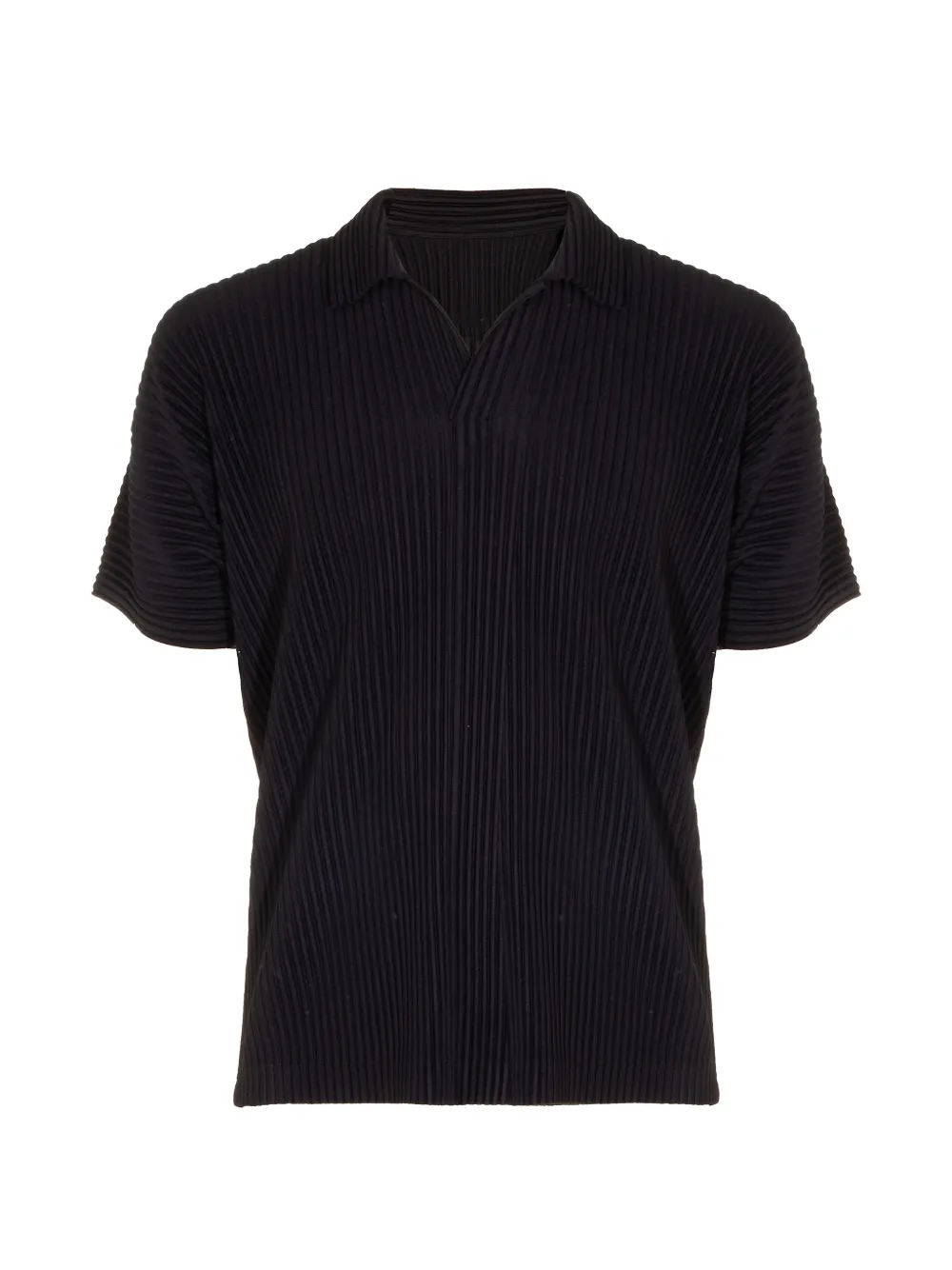 Homme Plissé Issey Miyake pleated polo shirt - Nero