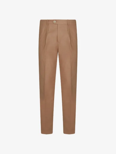 Brunello Cucinelli pleated-waistband tapered trousers