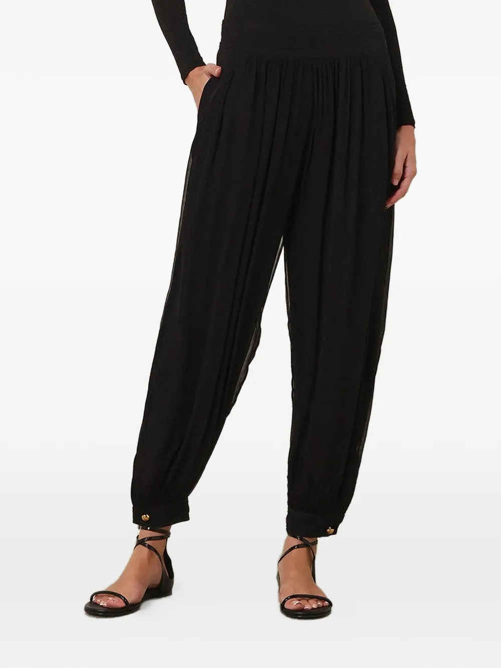 ZIMMERMANN Luna Billow broek Zwart
