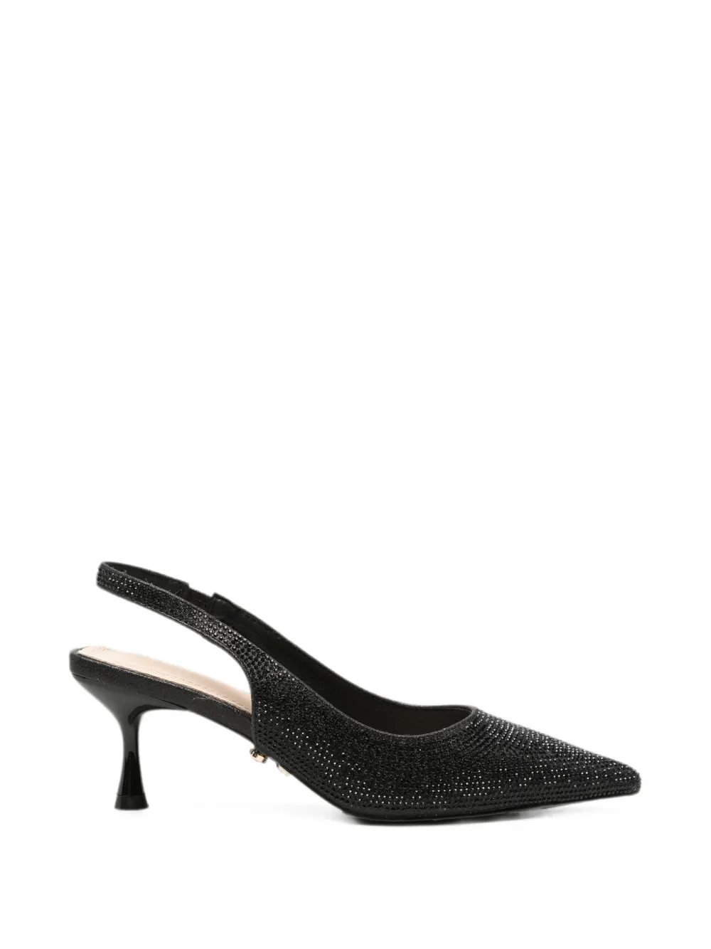 Twenty Four Haitch Phuket Crystal-embellished Pumps In Black