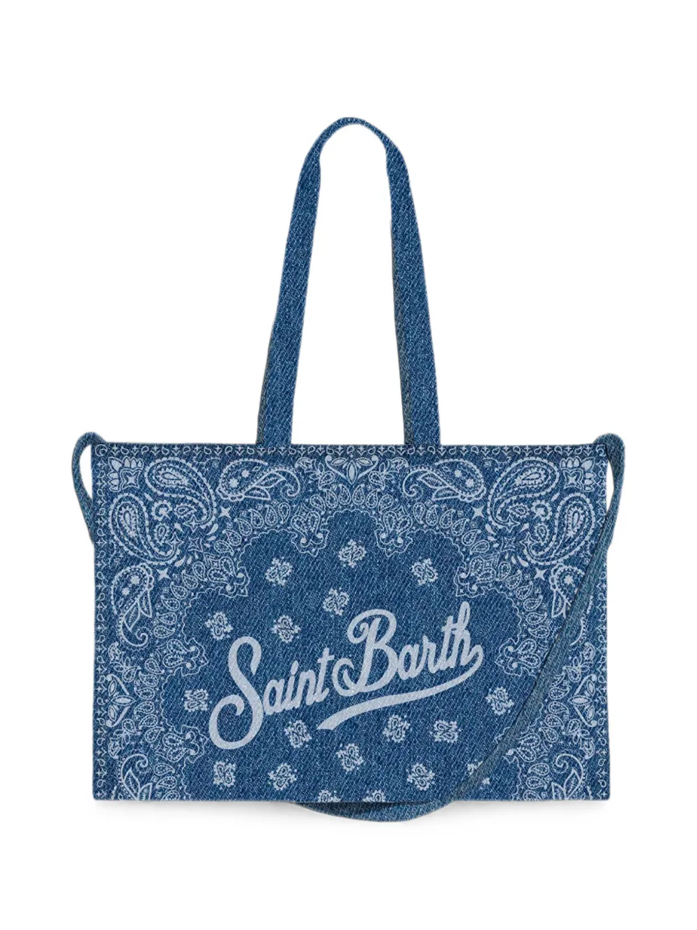 MC2 Saint Barth Essential shopper met bandana-print Blauw