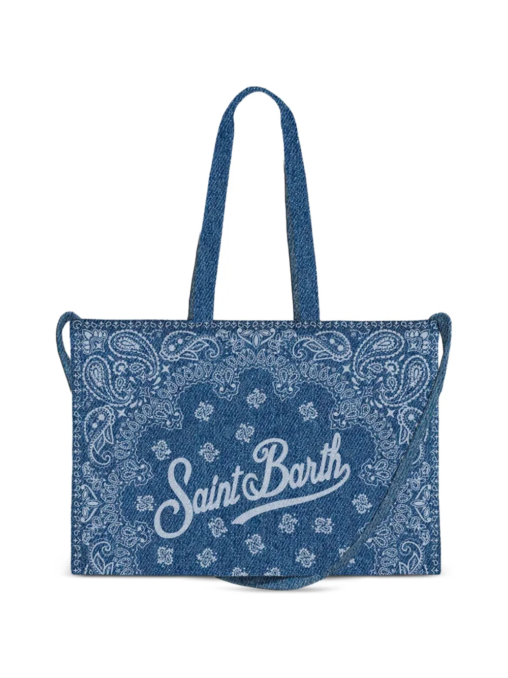MC2 Saint Barth Essential shopper met bandana-print Blauw