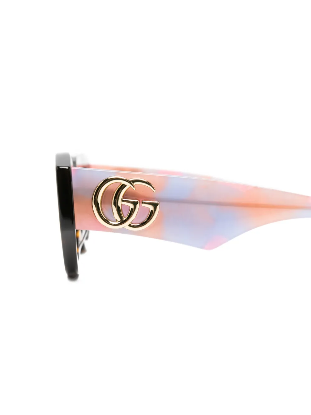 Gucci Eyewear GG zonnebril met geometrisch montuur Bruin