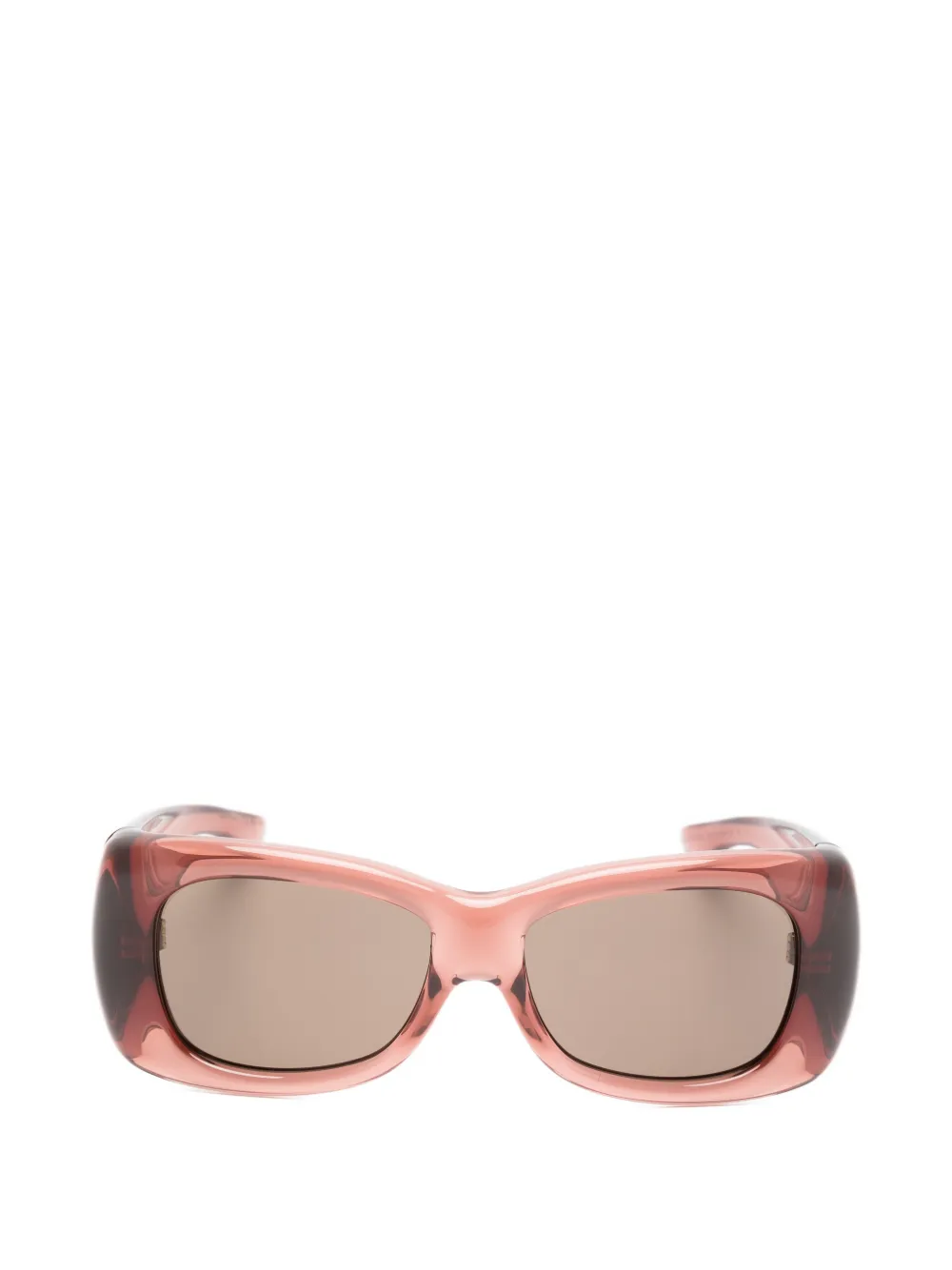 Saint Laurent Eyewear Howl Sonnenbrille mit eckigem Gestell - Braun