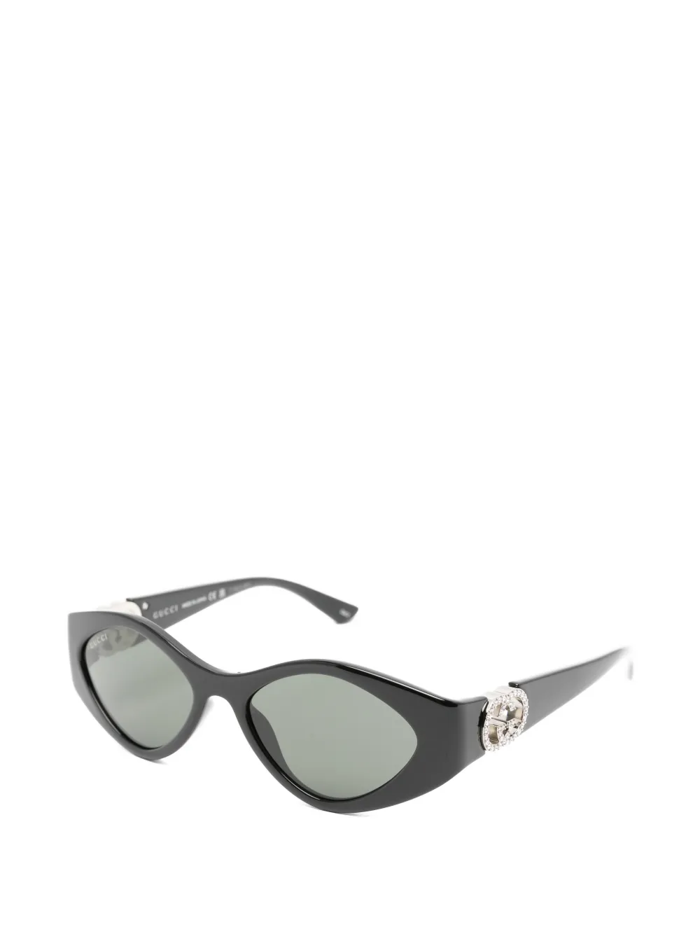 Gucci Eyewear Zonnebril met cat-eye montuur en GG-logo Zwart