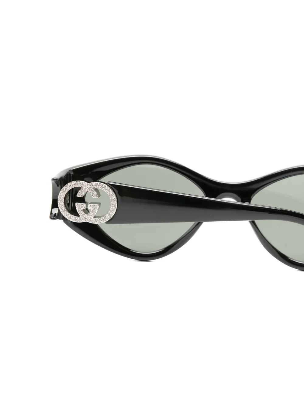 Gucci Eyewear Zonnebril met cat-eye montuur en GG-logo Zwart