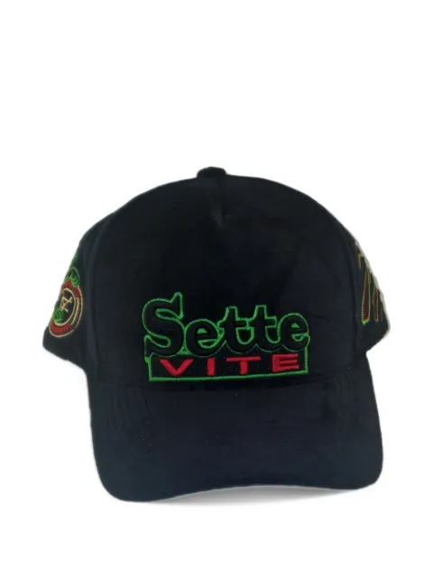 PDF logo-embroidered velvet baseball cap