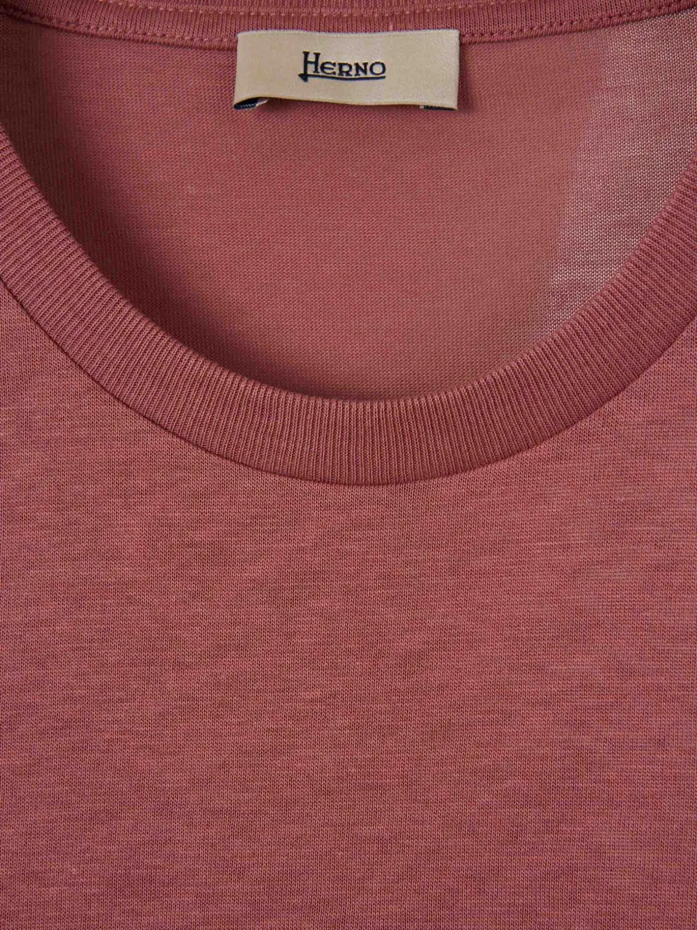 Herno T-shirt met zijsplit Rood
