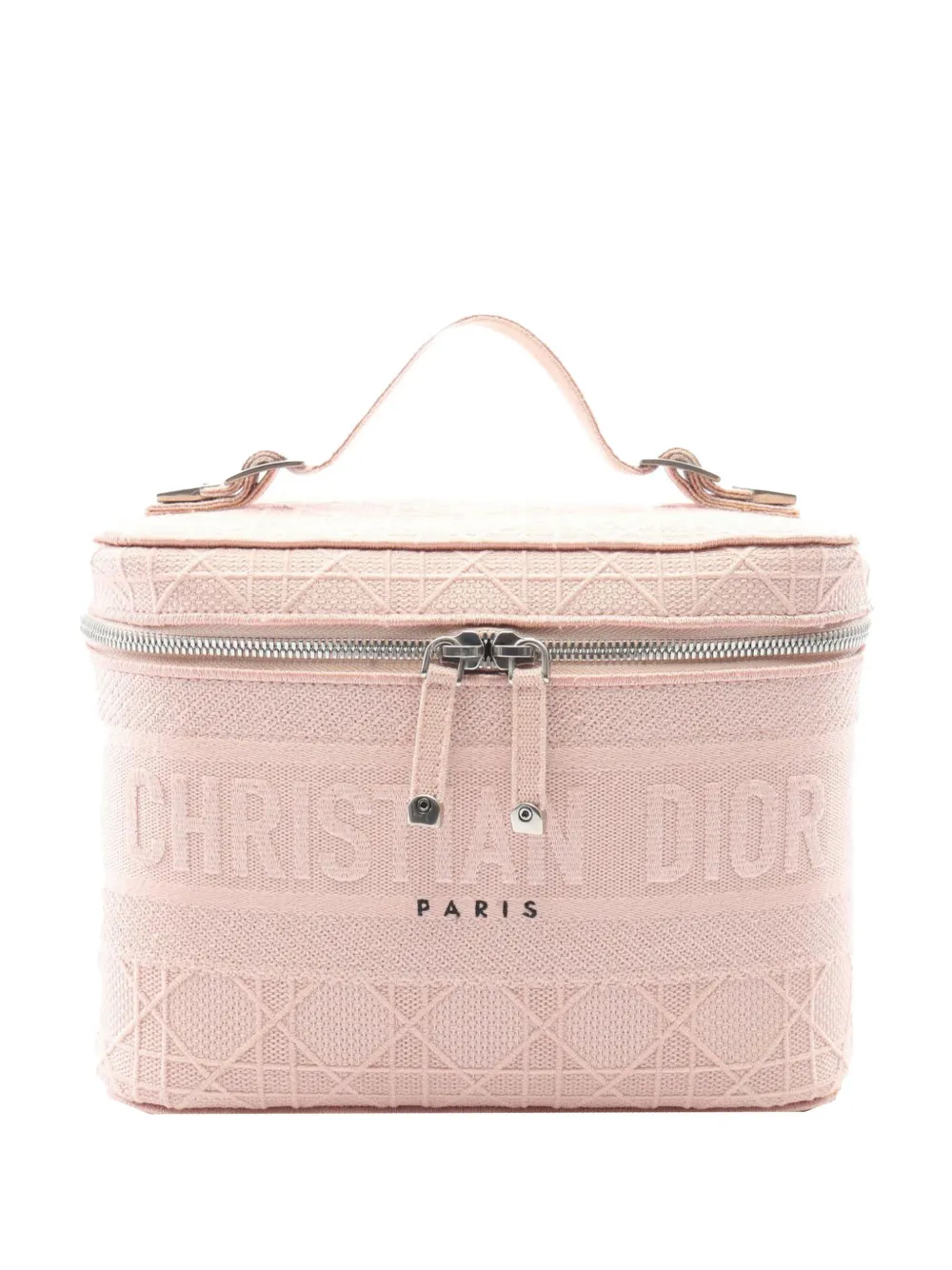 Christian Dior Pre-Owned 2010-2026 Diortravel Canvas Cannage D Lite Case vanity bag - Rosa