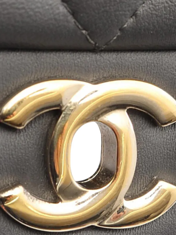 CHANEL Pre-Owned 2019 ミニ スクエア クラシック ラムスキン シングル