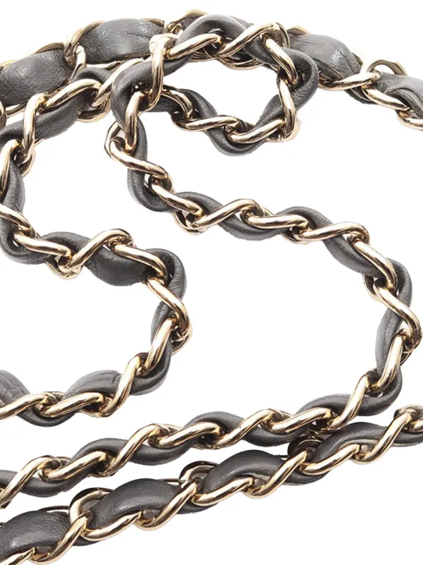 CHANEL Pre-Owned 2019 ミニ スクエア クラシック ラムスキン シングル