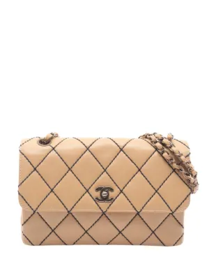 CHANEL Pre-Owned 2000-2002 Wild Stitch Shoulder Bag | Brown  display picture 3
