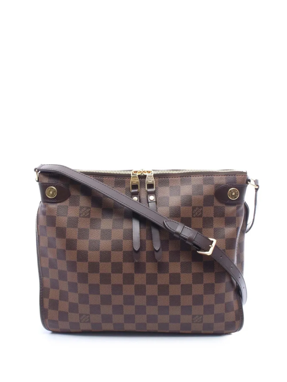 Louis Vuitton Pre-Owned 2017 Damier Ebene Duomo crossbody bag - Braun