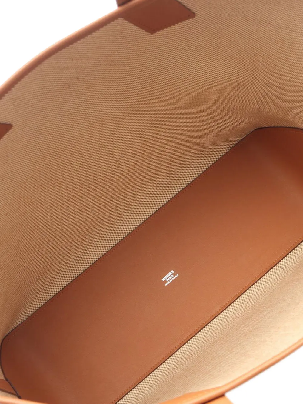 Hermès Pre-owned 2021 Toile H and Swift Cabas H En Biais GM Tote Bag in Neutrals, view 4
