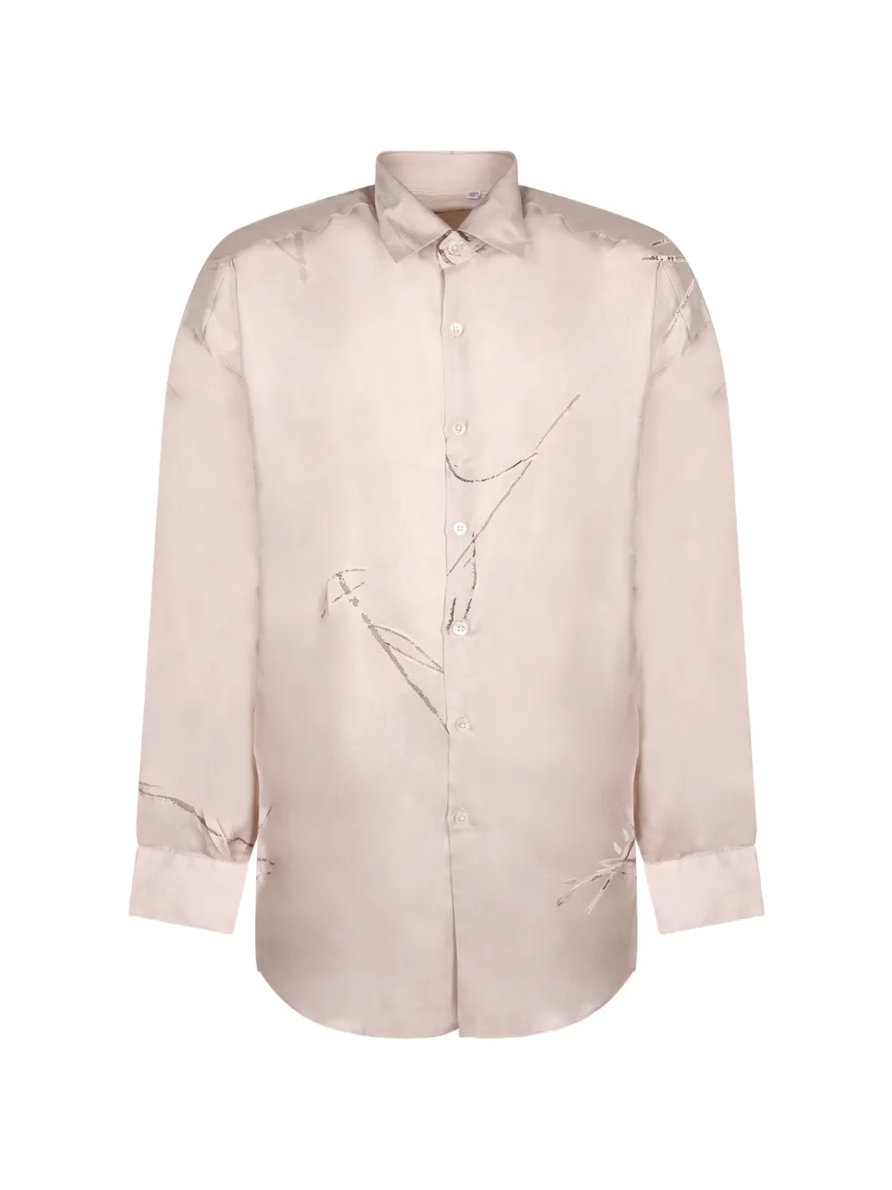 Costumein distressed-effect shirt - Nude