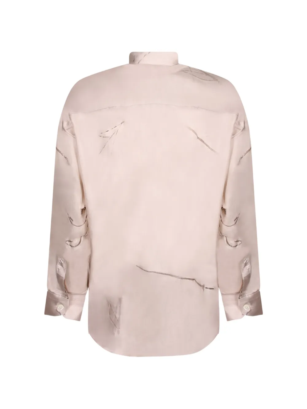 Costumein Poloshirt met gerafeld effect Beige