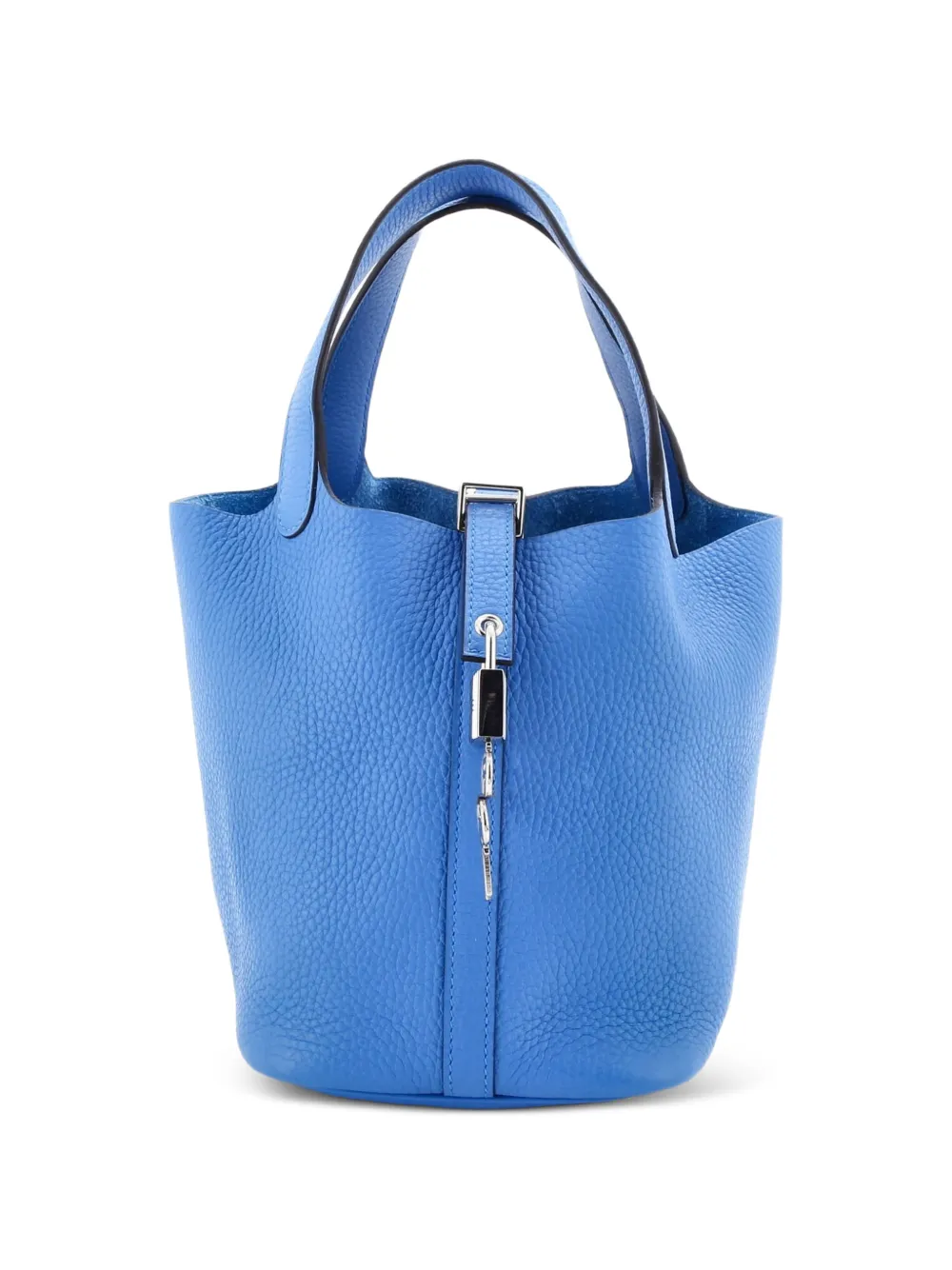 Hermès Pre-Owned Picotin Lock Bag Clemence PM bucket bag - Blu