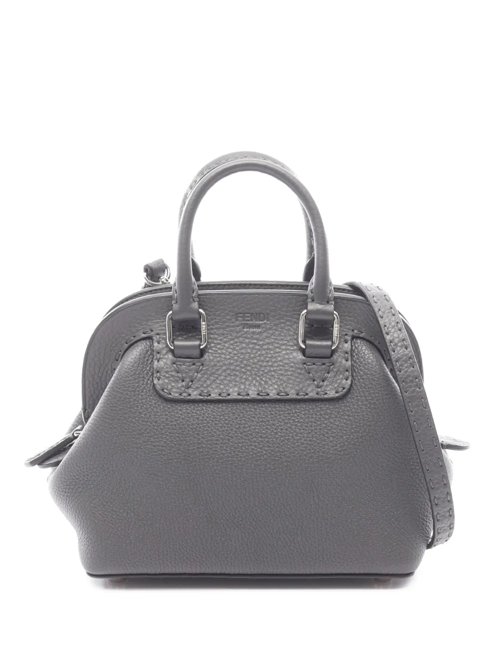Fendi Pre-Owned 2010-2026 Mini Selleria Adele satchel - Grigio