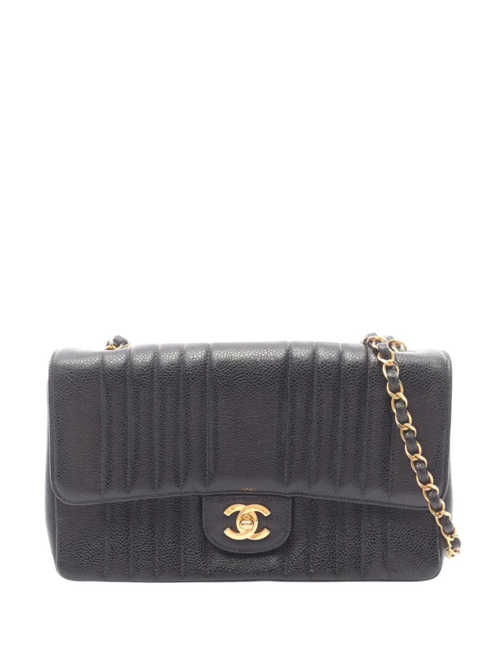 CHANEL Pre-Owned 1991-1994 Medium Caviar Mademoiselle Flap shoulder bag - Schwarz