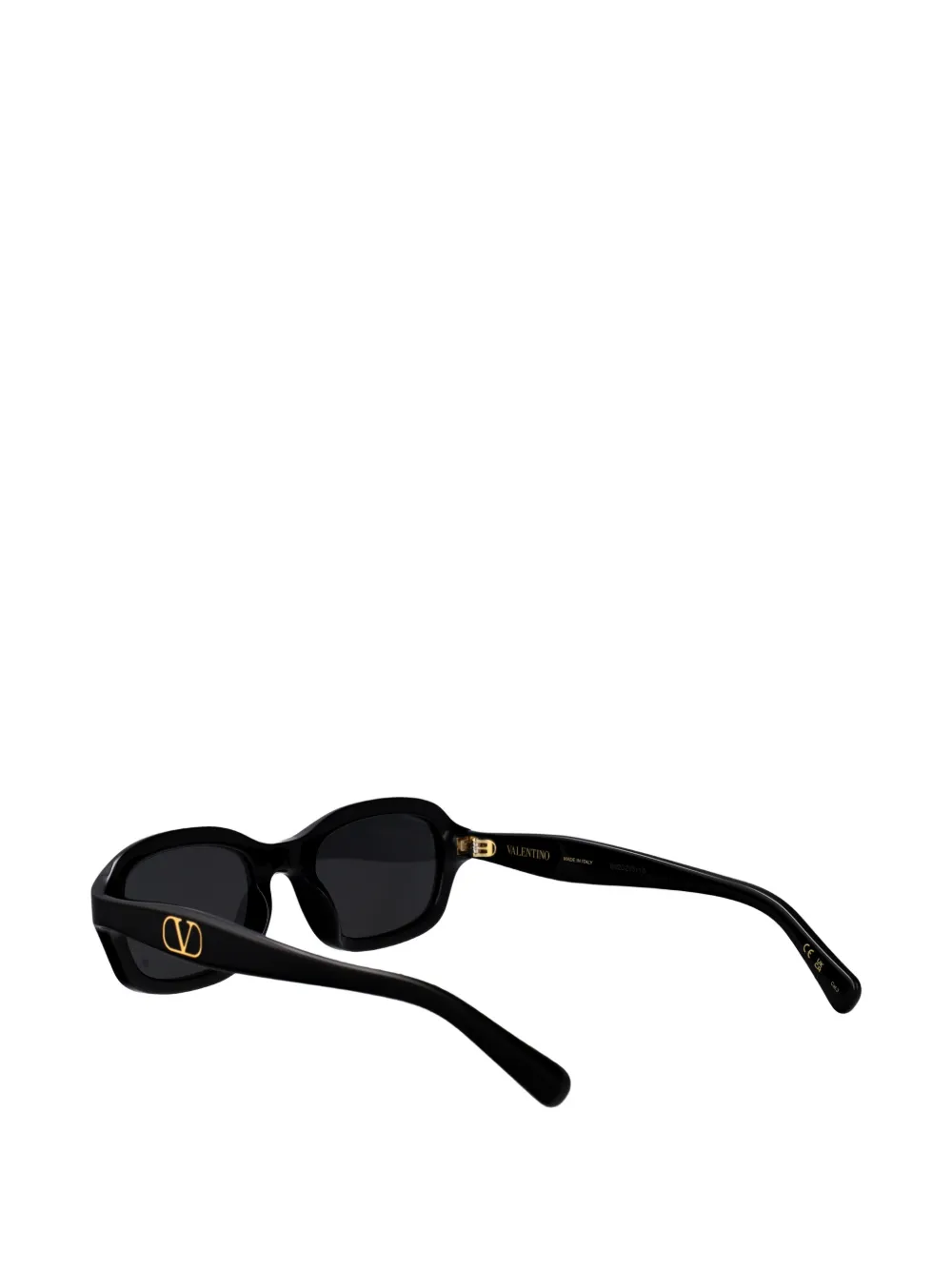 VALENTINO GARAVANI EYEWEAR VLogo bril met rechthoekig montuur Zwart