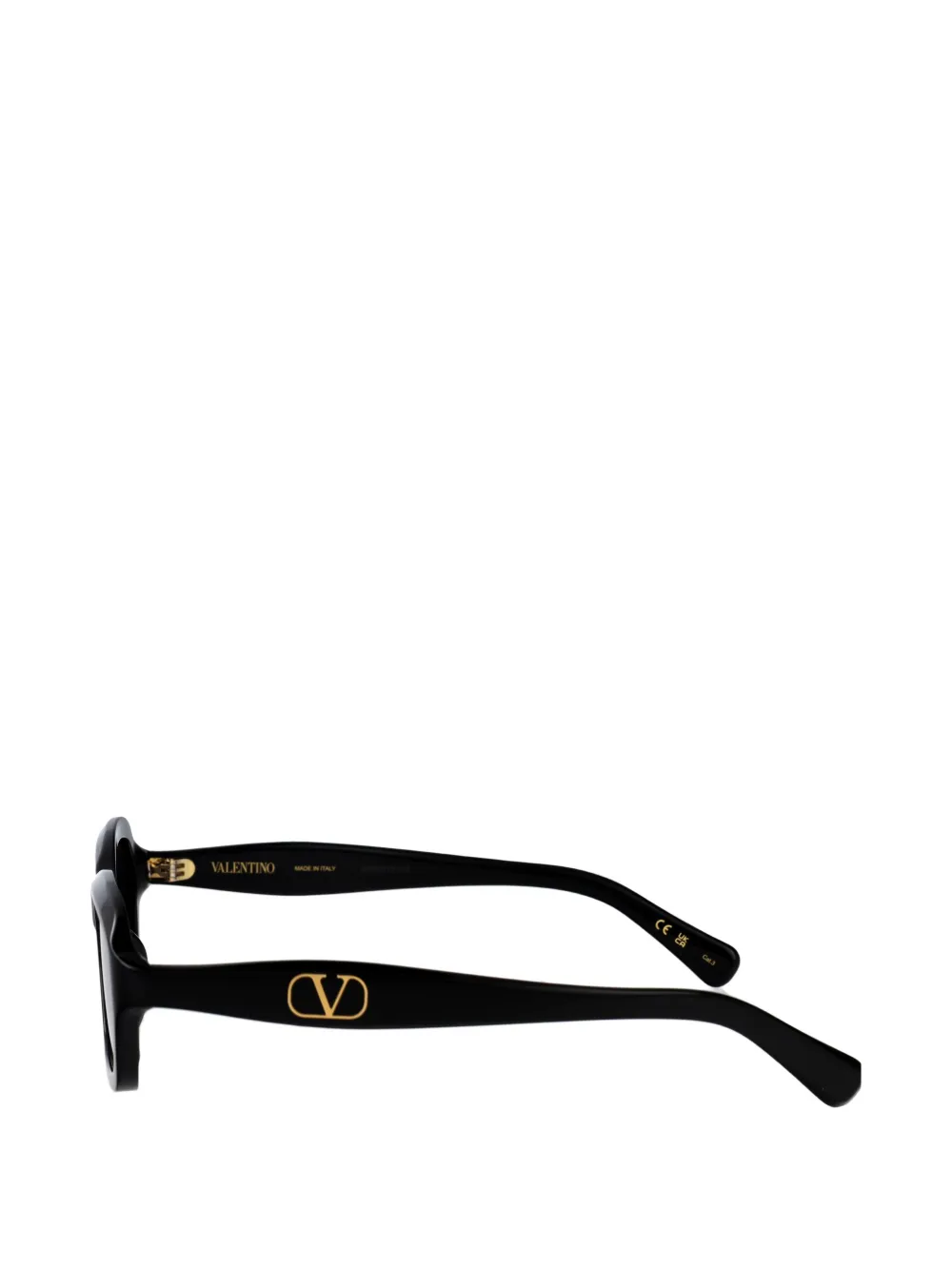 VALENTINO GARAVANI EYEWEAR VLogo bril met rechthoekig montuur Zwart