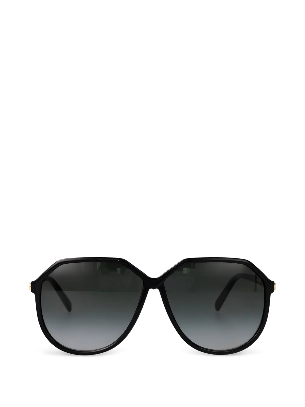 VALENTINO GARAVANI EYEWEAR VLogo geometric-frame sunglasses - Nero