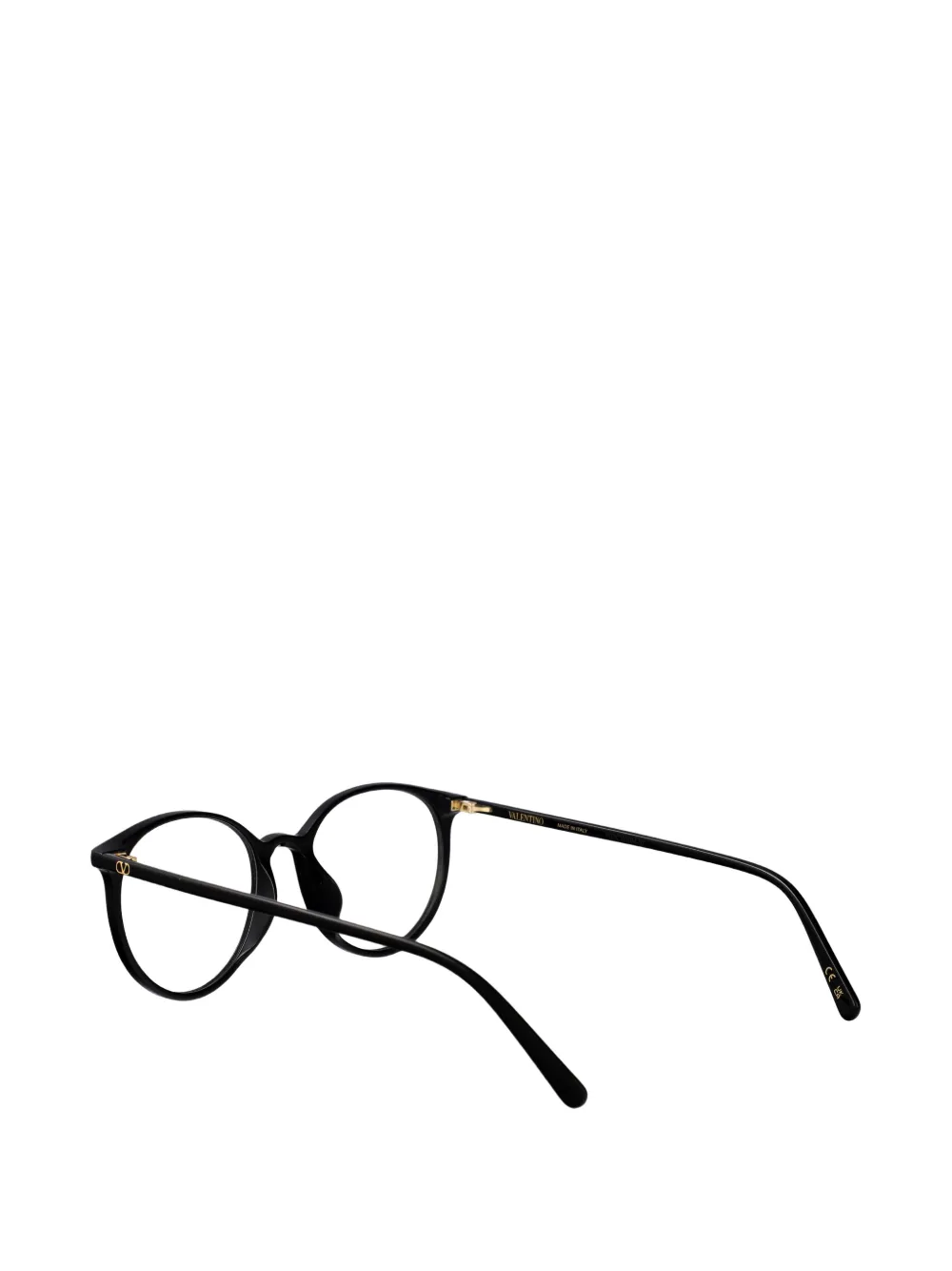 VALENTINO GARAVANI EYEWEAR VLogo zonnebril met rond montuur Zwart