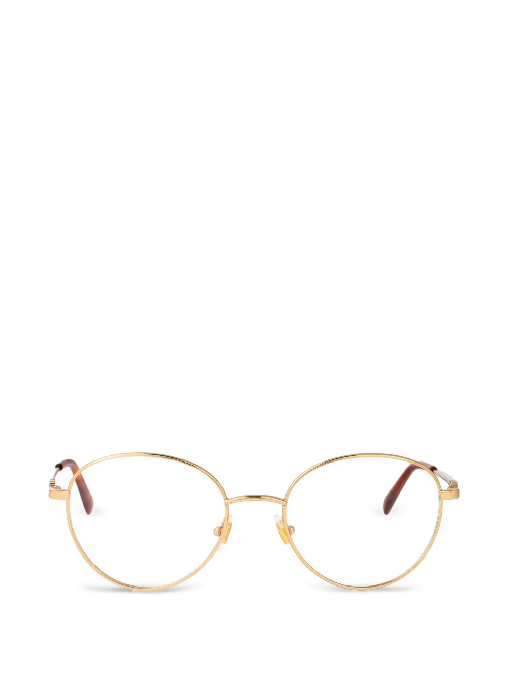 VALENTINO GARAVANI EYEWEAR VLogo round-frame glasses - Oro