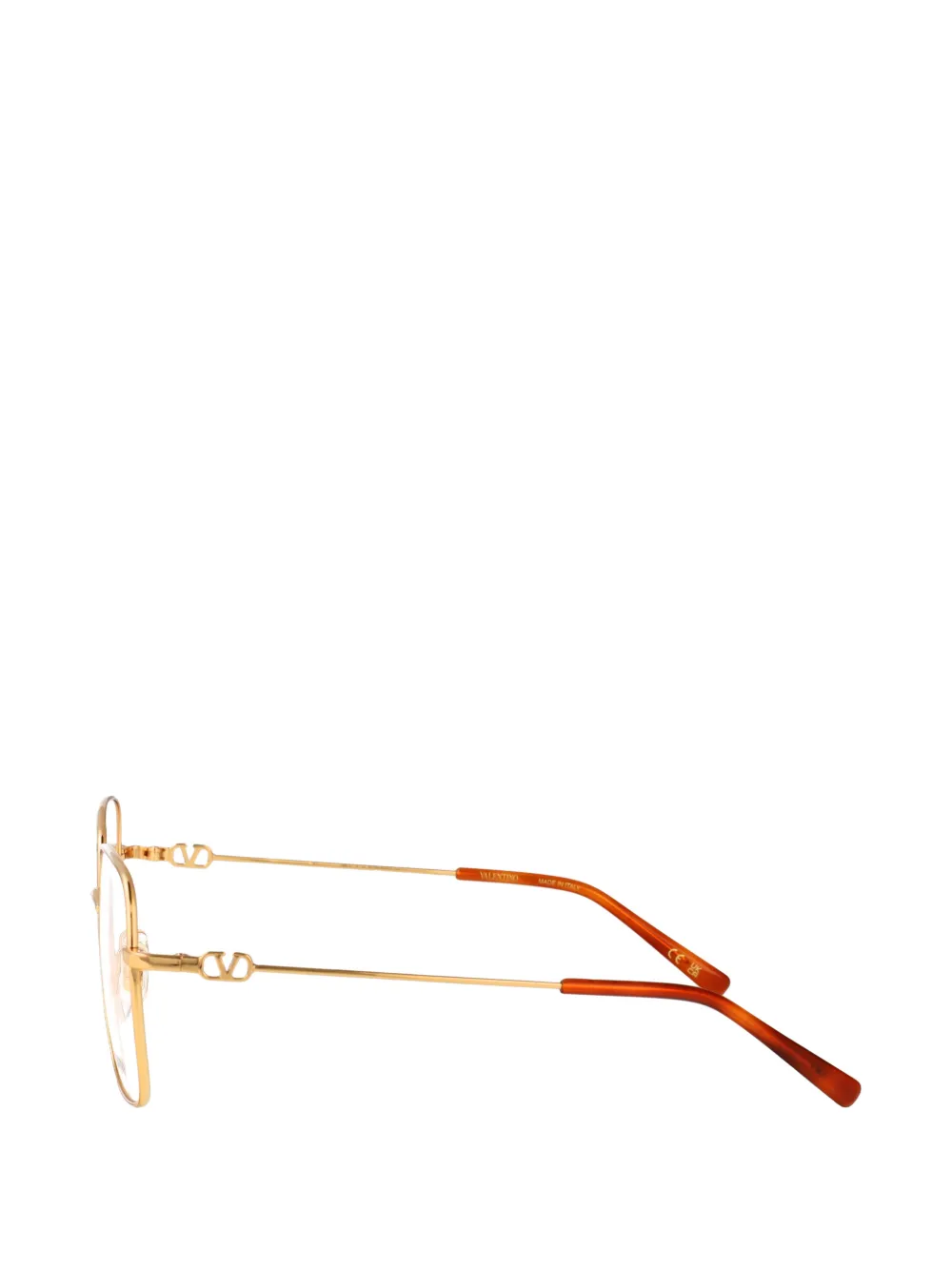 VALENTINO GARAVANI EYEWEAR VLogo bril met vierkant montuur Goud