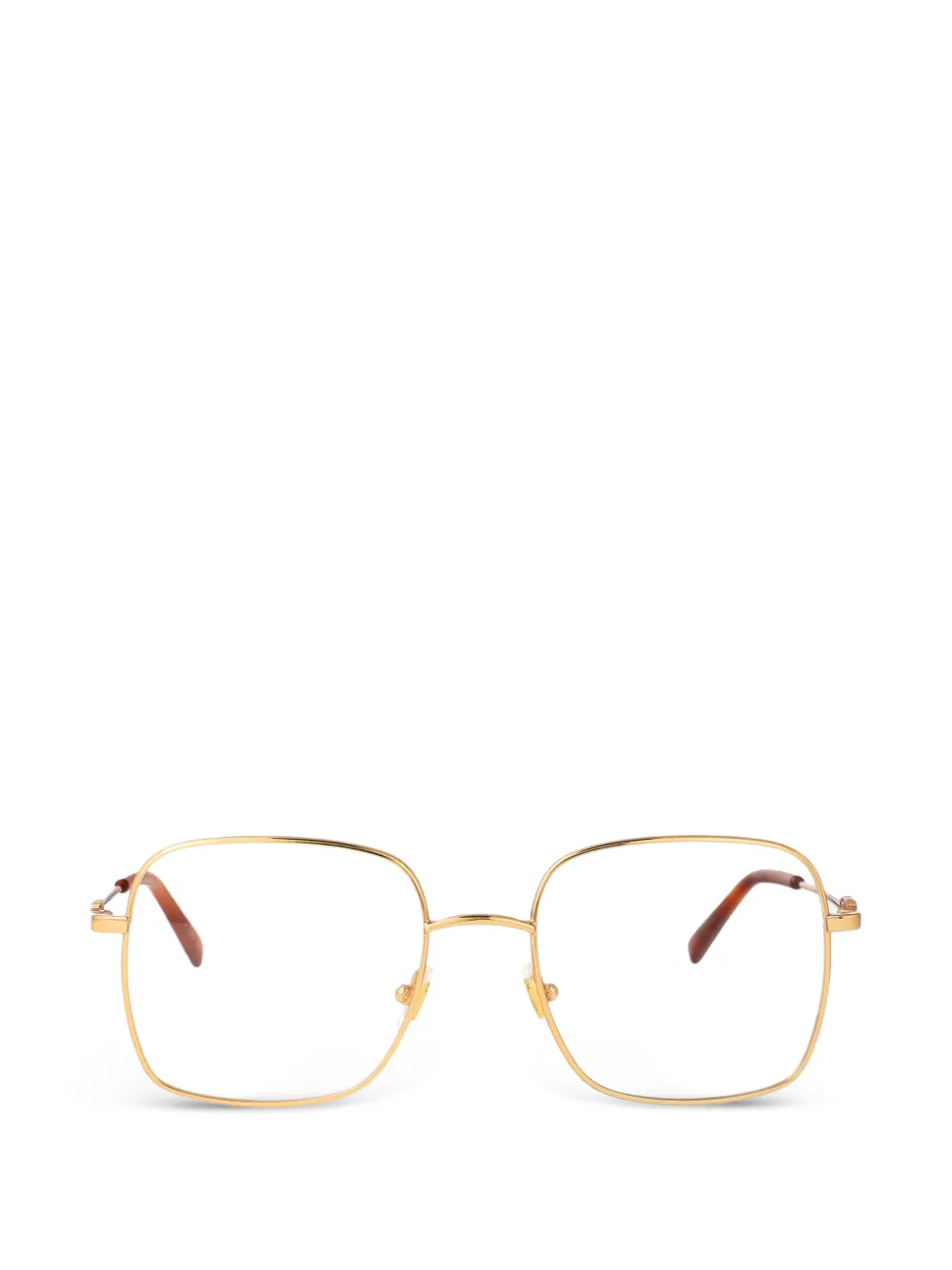 VALENTINO GARAVANI EYEWEAR VLogo square-frame glasses - Oro