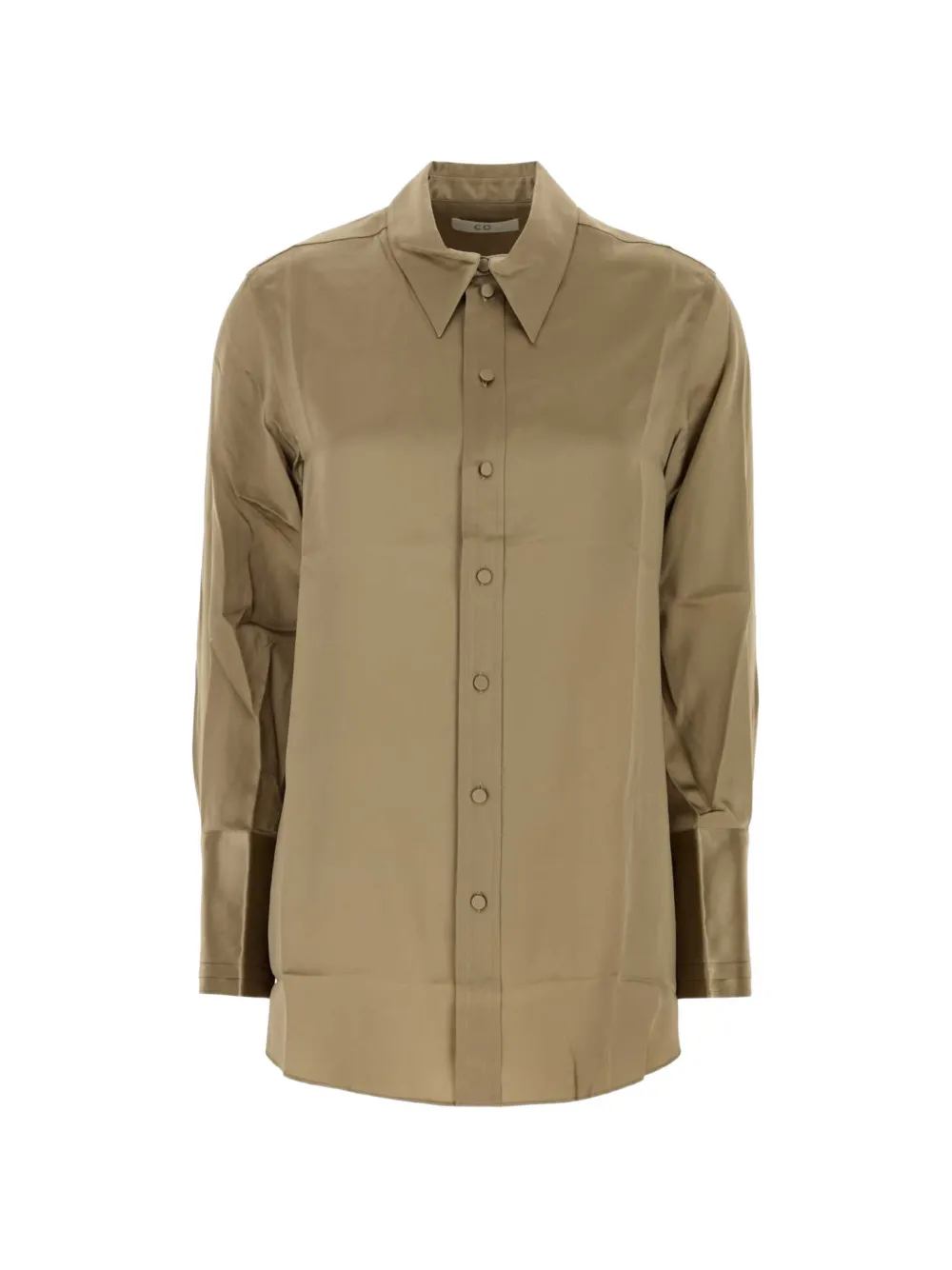Co button-fastening shirt - Marrone