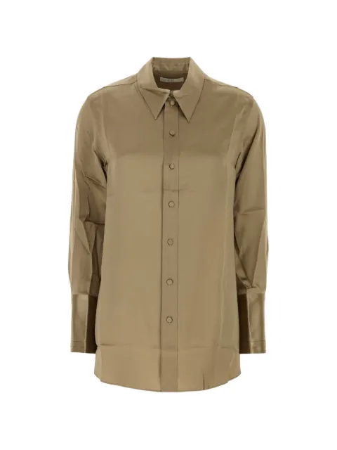 Co button-fastening shirt