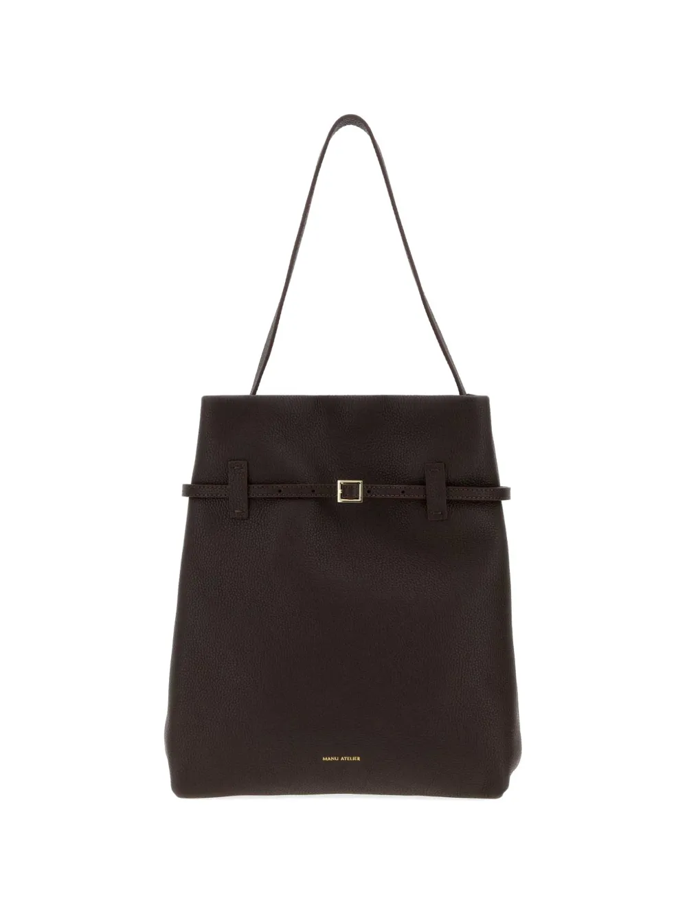 Manu Atelier Tote du Jour leather tote bag - Marrone