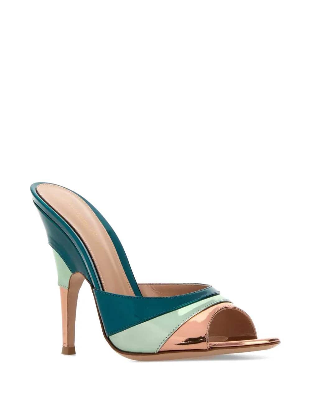 Gianvito Rossi Marea metallic sandals Blauw